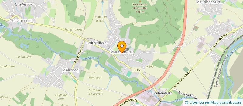 localisation de l'entreprise ASSOCIATION LA MACHEMONTOISE  MACHEMONT