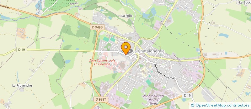localisation de l'entreprise ASSOCIATION LA MAIN TENDUE à LA CHATAIGNERAIE