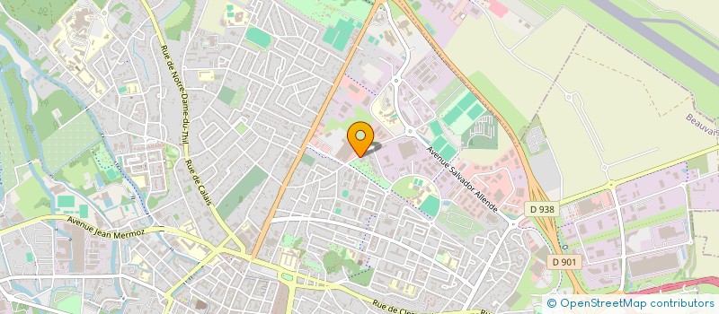 localisation de l'entreprise ASSOCIATION LA MAIN TENDUE  BEAUVAIS