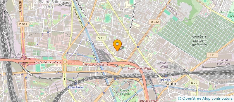 localisation de l'entreprise ASSOCIATION LA MAIN TENDUE à AUBERVILLIERS
