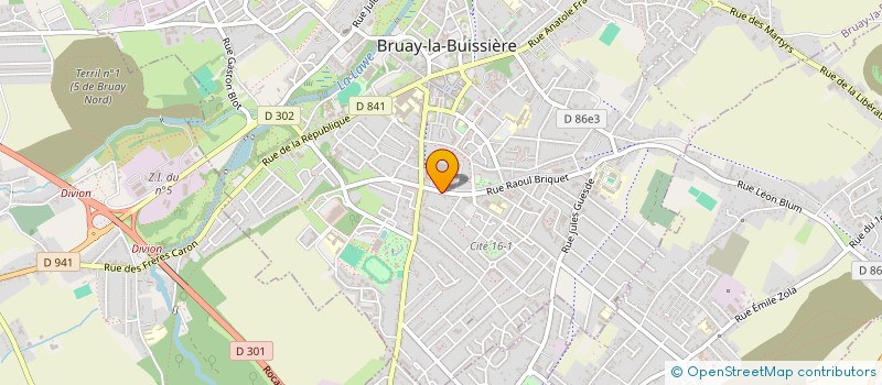 localisation de l'entreprise ASSOCIATION LA MAISON DES COCCINELLES BLEUS  BRUAY-LA-BUISSIERE