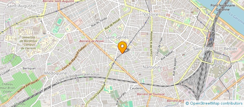 localisation de l'entreprise ASSOCIATION LA MAISON DES COMPAGNIES  BORDEAUX