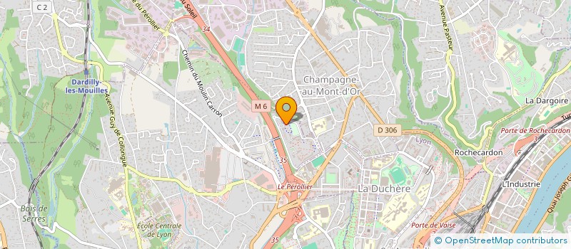 localisation de l'entreprise ASSOCIATION LA MAISON DU QUARTIER  ECULLY