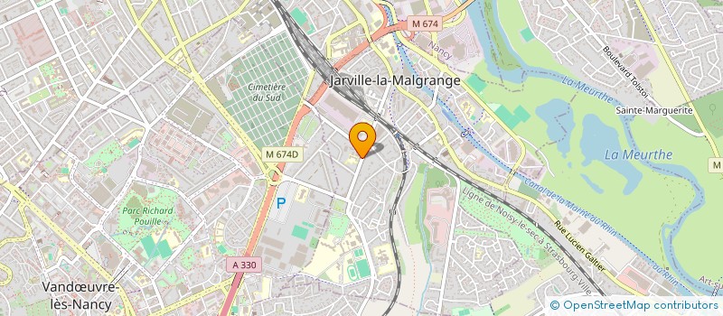 localisation de l'entreprise ASSOCIATION LA MALGRANGE  JARVILLE-LA-MALGRANGE