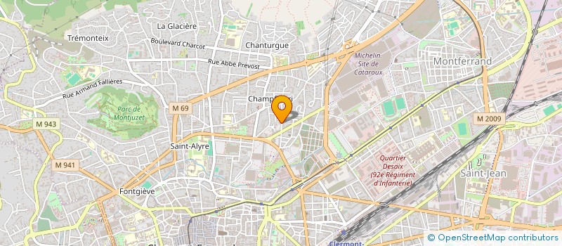 localisation de l'entreprise ASSOCIATION LA MALLE A 6 PATTES  CLERMONT-FERRAND