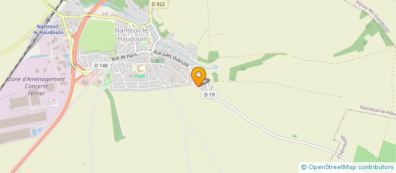 localisation de l'entreprise ASSOCIATION LA MAM AUX COEURS D'OR  NANTEUIL-LE-HAUDOUIN