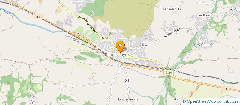 localisation de l'entreprise ASSOCIATION LA MARELLE  LA BATIE-NEUVE