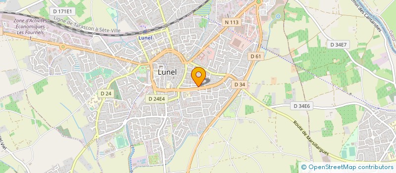 localisation de l'entreprise ASSOCIATION LA MARMITE  LUNEL