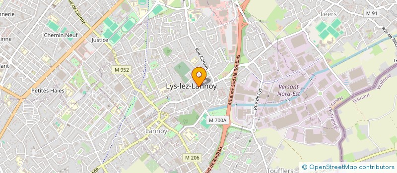 localisation de l'entreprise ASSOCIATION LA MEME  LYS-LEZ-LANNOY