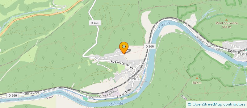 localisation de l'entreprise ASSOCIATION LA MERE MICHEL  DELUZ