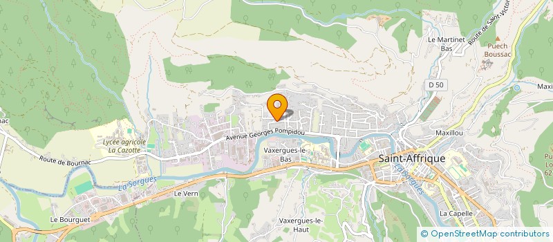 localisation de l'entreprise ASSOCIATION LA MESCLA DE LA MASCA  SAINT-AFFRIQUE