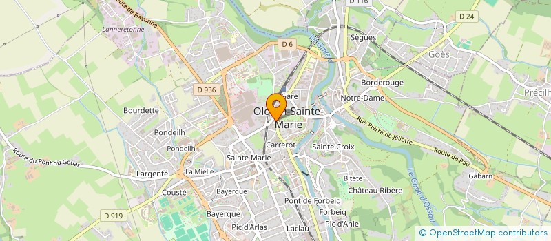 localisation de l'entreprise ASSOCIATION LA MITAD DEL MUNDO  OLORON-SAINTE-MARIE