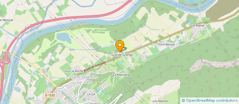 localisation de l'entreprise ASSOCIATION LA MORDOREE  SAINT-QUENTIN-SUR-ISERE