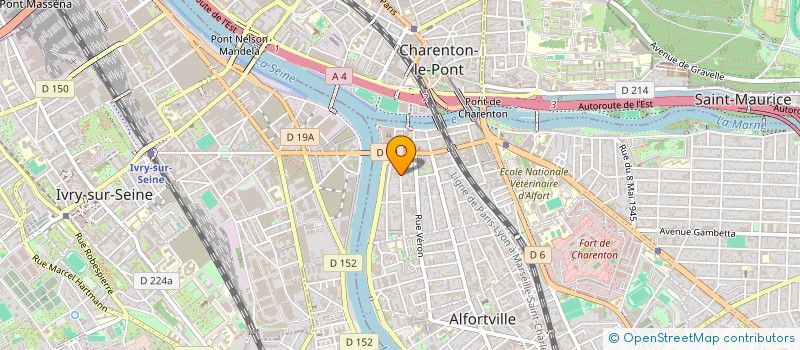 localisation de l'entreprise ASSOCIATION LA MUSE EN CIRCUIT  ALFORTVILLE