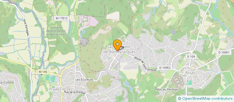 localisation de l'entreprise ASSOCIATION LA MUSE EN SOI  SAINT-VINCENT-DE-BARBEYRARGUES