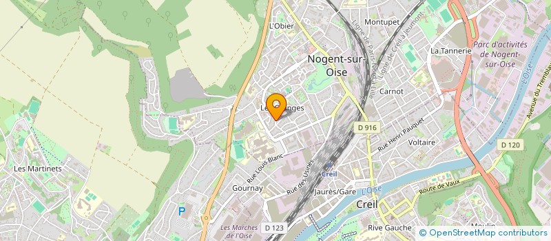 localisation de l'entreprise ASSOCIATION LA NOUVELLE GRAINE  NOGENT-SUR-OISE