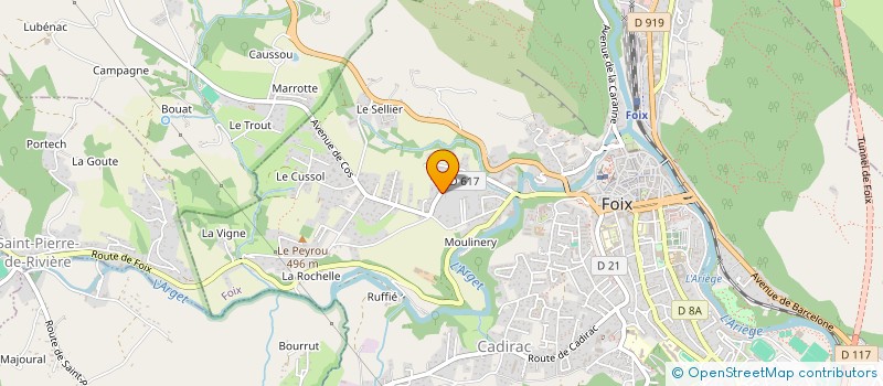 localisation de l'entreprise ASSOCIATION LA PALPITANTE à FOIX