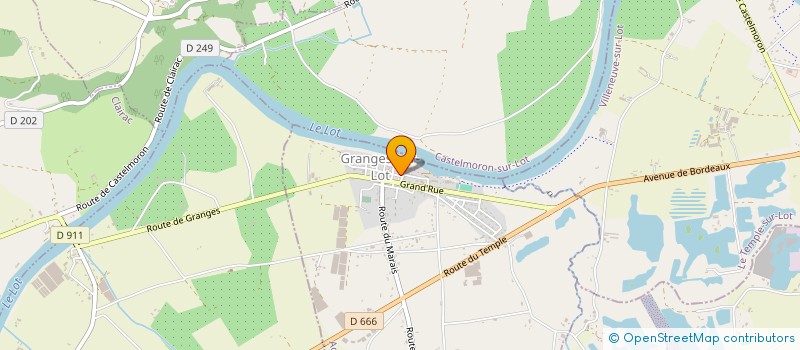 localisation de l'entreprise ASSOCIATION LA PANLEBE  FONGRAVE