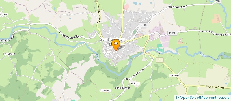 localisation de l'entreprise ASSOCIATION LA PARENTHESE  SAINT-GERMAIN-LAVAL