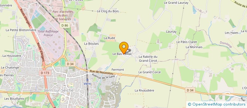 localisation de l'entreprise ASSOCIATION LA PARVOLE  VERN-SUR-SEICHE