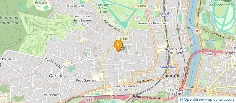 localisation de l'entreprise ASSOCIATION LA PASSION DE MENILMONTANT à SAINT-CLOUD