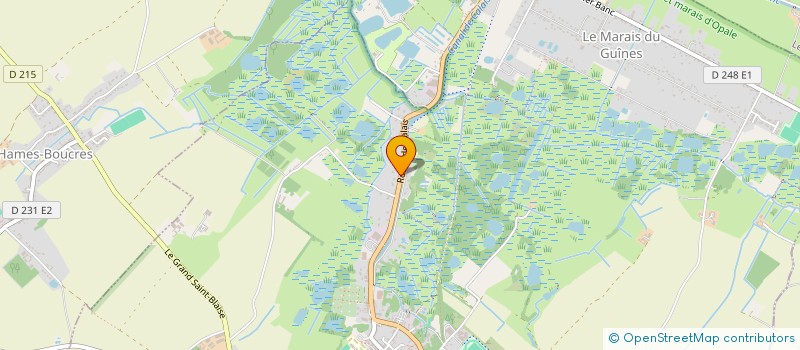 localisation de l'entreprise ASSOCIATION LA PENICHE  GUINES