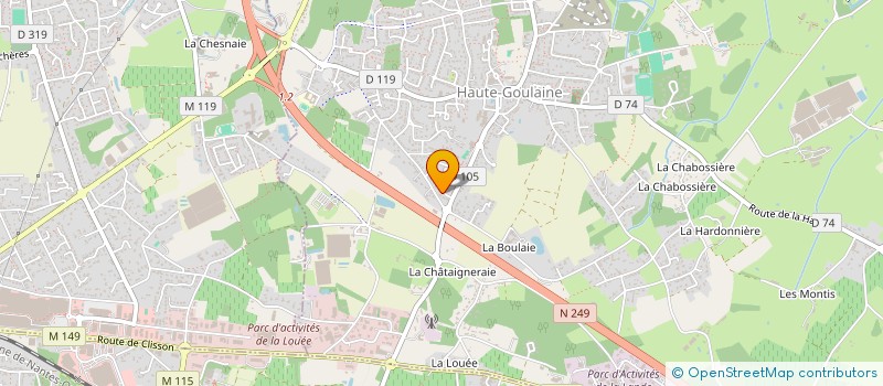 localisation de l'entreprise ASSOCIATION LA PETANQUE DE HAUTE GOULAINE  HAUTE-GOULAINE