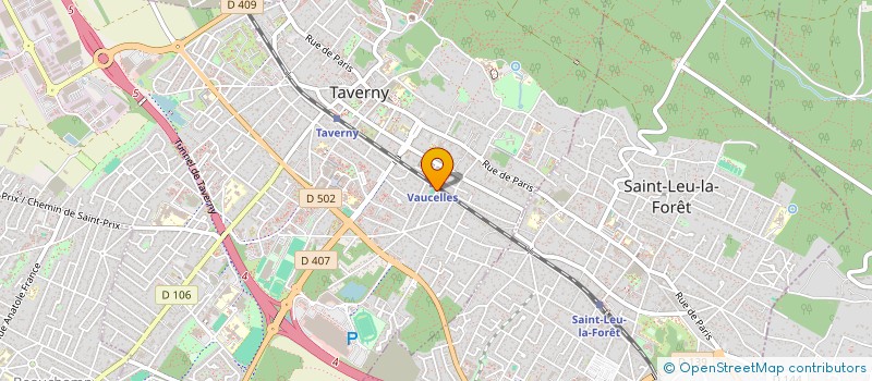 localisation de l'entreprise ASSOCIATION LA PETANQUE DE TAVERNY  TAVERNY