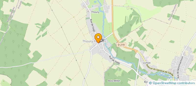 localisation de l'entreprise ASSOCIATION LA PETITE FERME DE THOURY  THOURY-FEROTTES