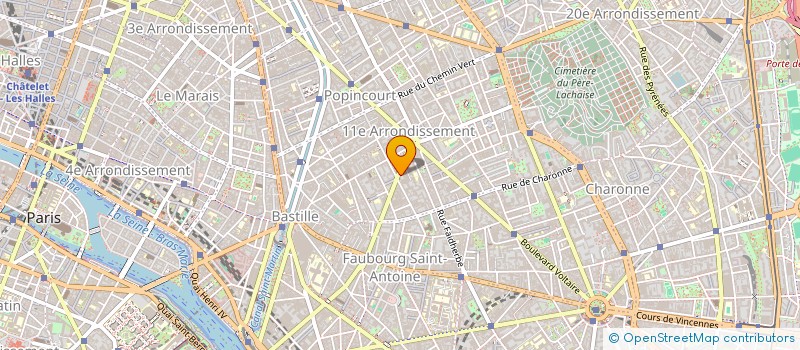 localisation de l'entreprise ASSOCIATION LA PIERRE FORTAISE  PARIS