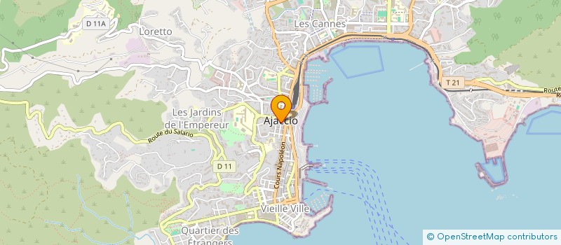 localisation de l'entreprise ASSOCIATION LA PIETRINA à AJACCIO