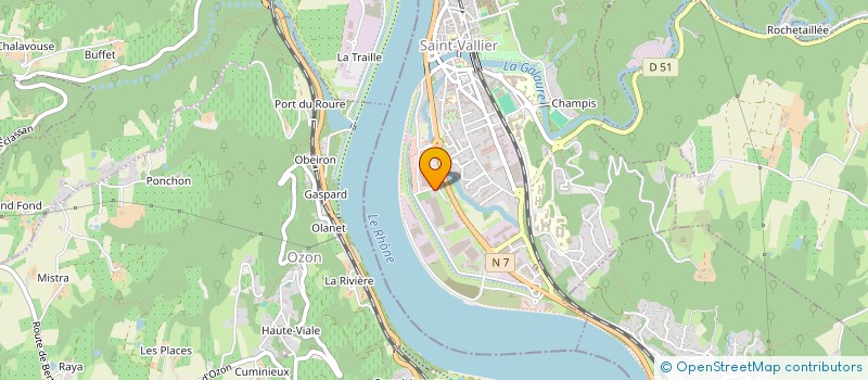 localisation de l'entreprise ASSOCIATION LA PISTE SI DOREE  SAINT-UZE