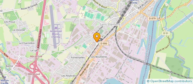 localisation de l'entreprise ASSOCIATION LA PORTE OUVERTE à MACON