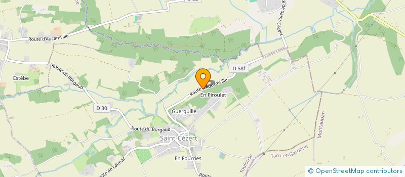 localisation de l'entreprise ASSOCIATION LA POTIERE DU CHATEAU  SAINT-CEZERT