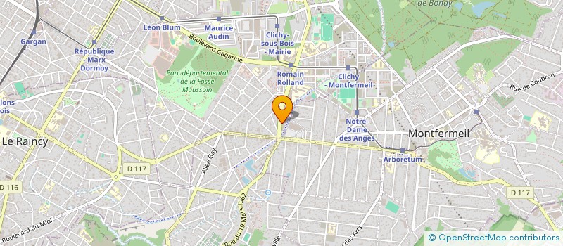 localisation de l'entreprise ASSOCIATION LA PROVISION DE DIEU à CLICHY-SOUS-BOIS