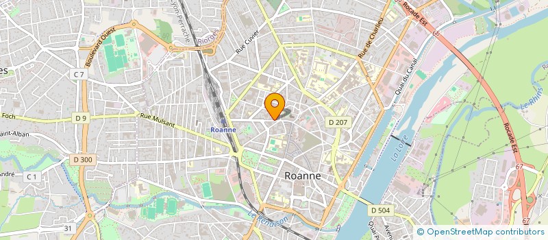 localisation de l'entreprise ASSOCIATION  LA PUCE A L'OREILLE  ROANNE