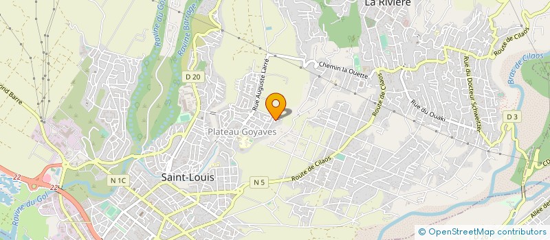 localisation de l'entreprise ASSOCIATION LA RAIE à SAINT-LOUIS