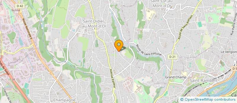 localisation de l'entreprise ASSOCIATION LA RANDO DE SAINT JO  SAINT-CYR-AU-MONT-D'OR