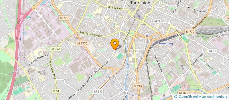 localisation de l'entreprise ASSOCIATION LA RECREE DES PETITS LOUPS  TOURCOING