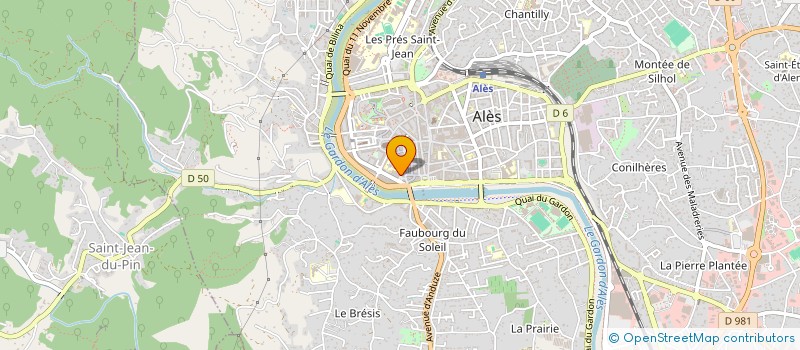 localisation de l'entreprise ASSOCIATION LA REINE DES JEUX  ALES