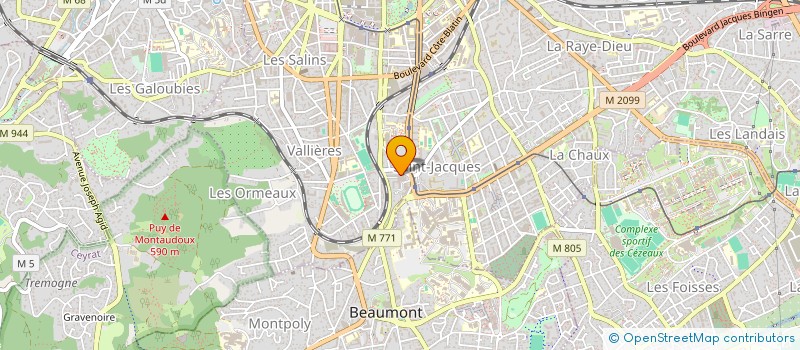 localisation de l'entreprise ASSOCIATION LA RESIDENCE DE L'ECOLE NATIONALE DES FINANCES PUBLIQUES  CLERMONT-FERRAND