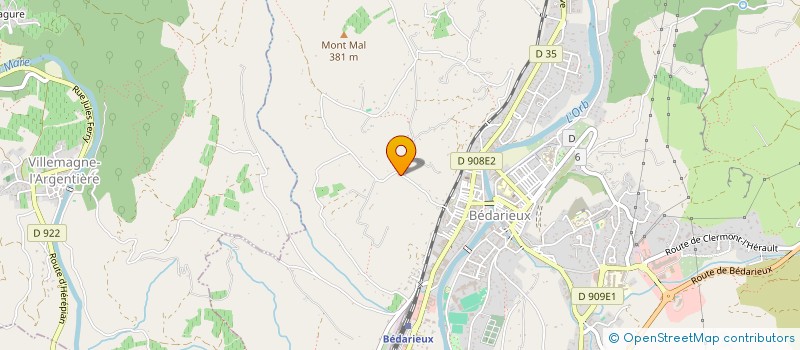 localisation de l'entreprise ASSOCIATION LA RETRAITE DES CHEVAUX DES CAUSSES  BEDARIEUX