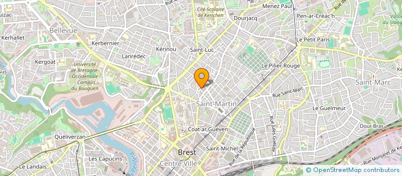 localisation de l'entreprise ASSOCIATION LA RIBAMBELLE à BREST