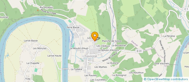 localisation de l'entreprise ASSOCIATION LA RIVE GAUCHE  TREMOLAT