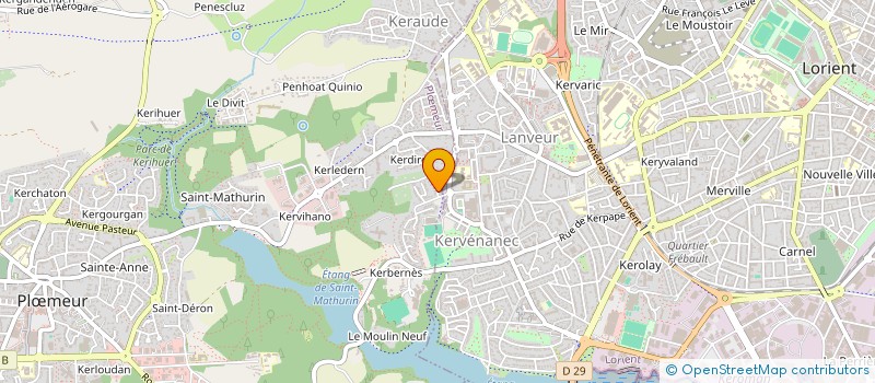 localisation de l'entreprise ASSOCIATION LA RONDE DES LUTINS à PLOEMEUR