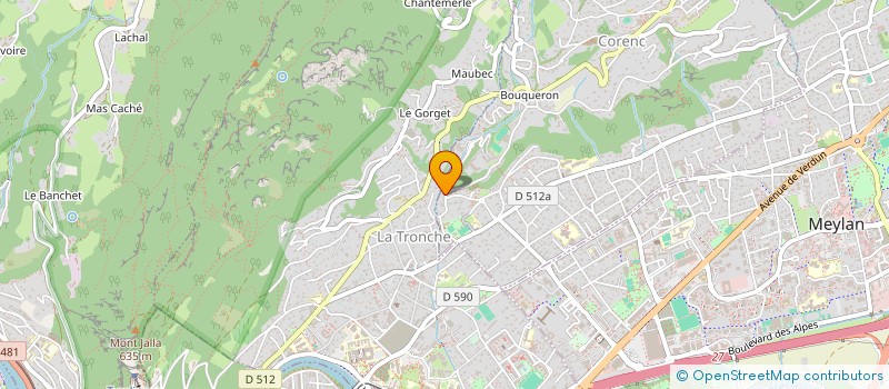 localisation de l'entreprise ASSOCIATION LA RONDINOISE  CORENC