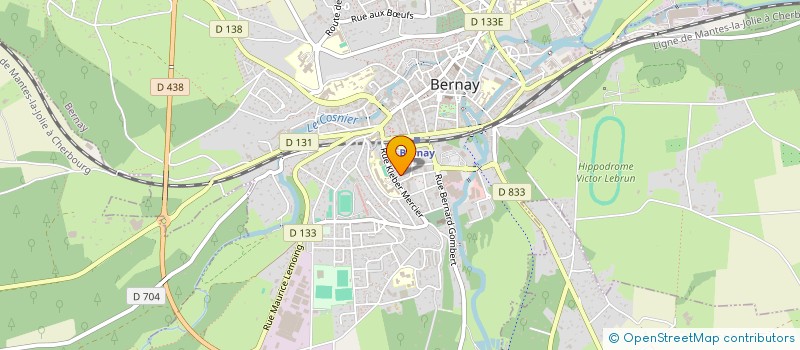 localisation de l'entreprise ASSOCIATION LA ROSERAIE STE ANNE à BERNAY