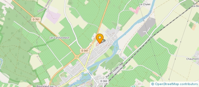 localisation de l'entreprise ASSOCIATION LA ROUSSELIERE  MONTREUIL-BELLAY