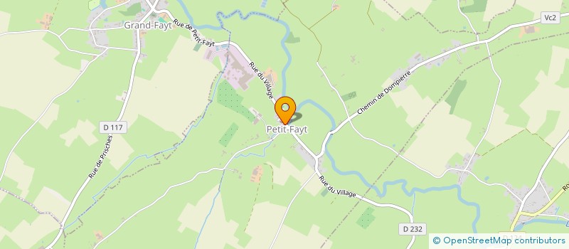 localisation de l'entreprise ASSOCIATION LA SAINT HUBERT  PETIT-FAYT