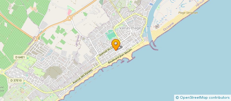 localisation de l'entreprise ASSOCIATION LA SALICORNIERE  VALRAS-PLAGE